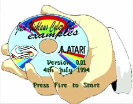 Title screen of Jack Nicklaus Cyber Golf on the Atari Jaguar.