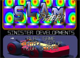 Title screen of SlamRacer (Demo) on the Atari Jaguar.