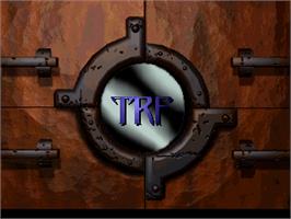 Title screen of Thea Realm Fighters on the Atari Jaguar.