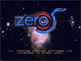 Title screen of Zero 5 on the Atari Jaguar.