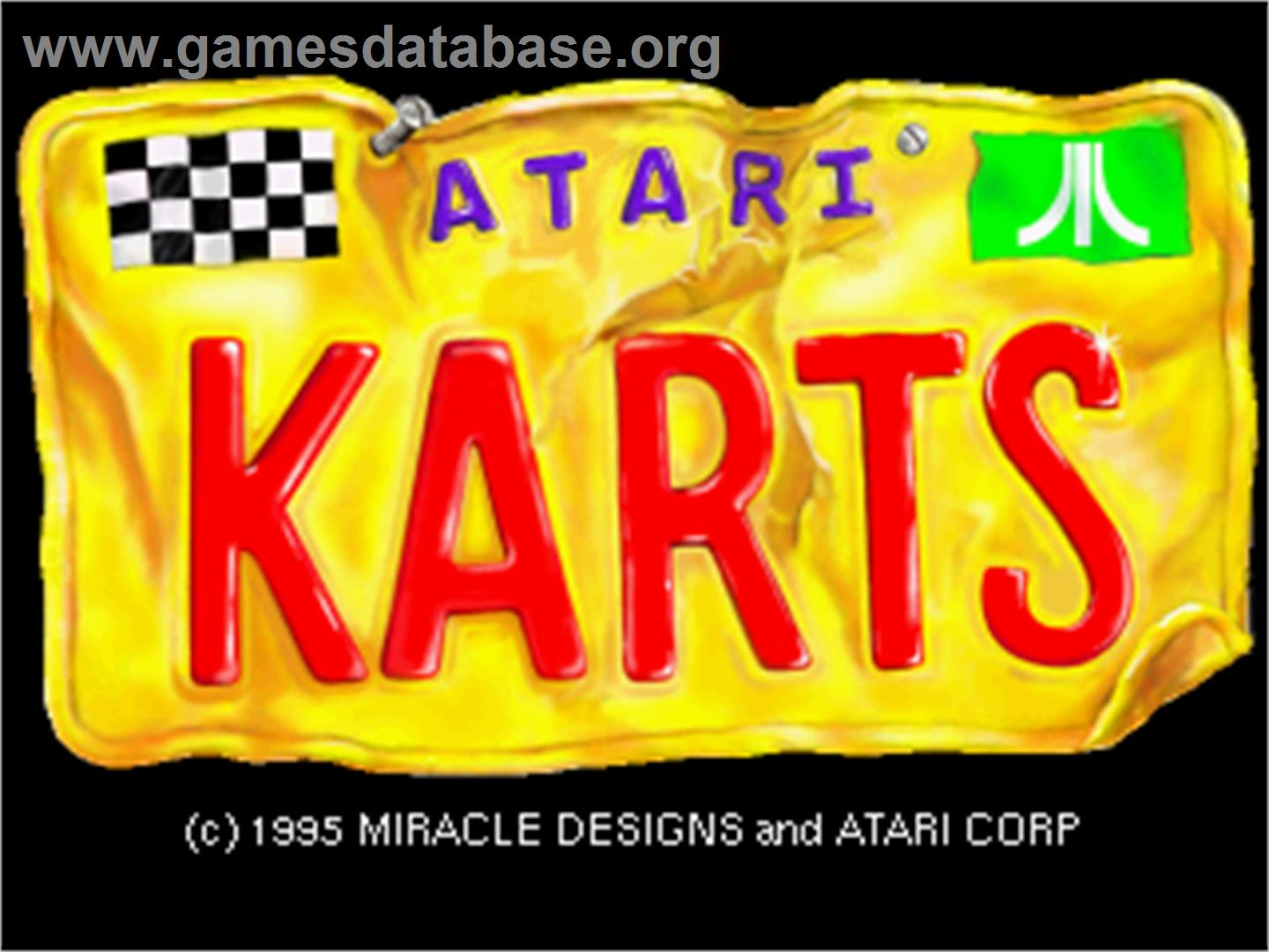 Atari Karts - Atari Jaguar - Artwork - Title Screen