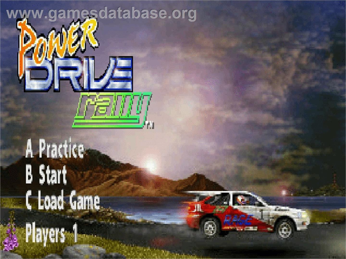 Power Drive Rally - Atari Jaguar - Artwork - Title Screen
