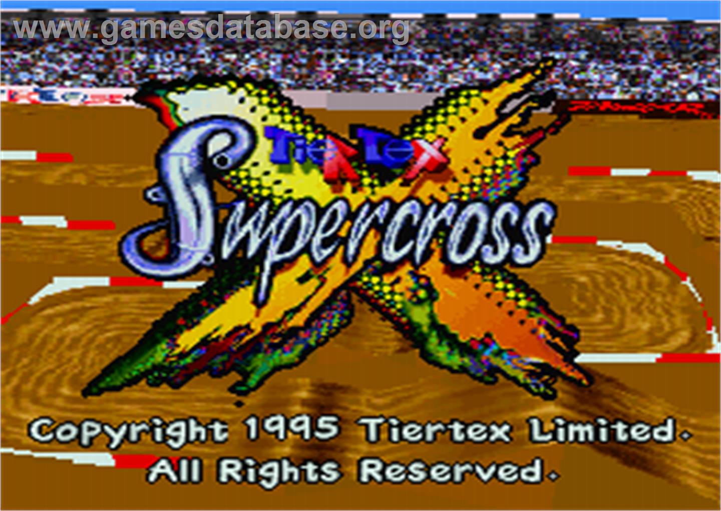 Supercross 3d - Atari Jaguar - Artwork - Title Screen
