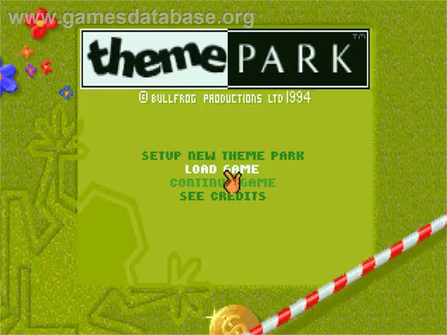 Theme Park - Atari Jaguar - Artwork - Title Screen