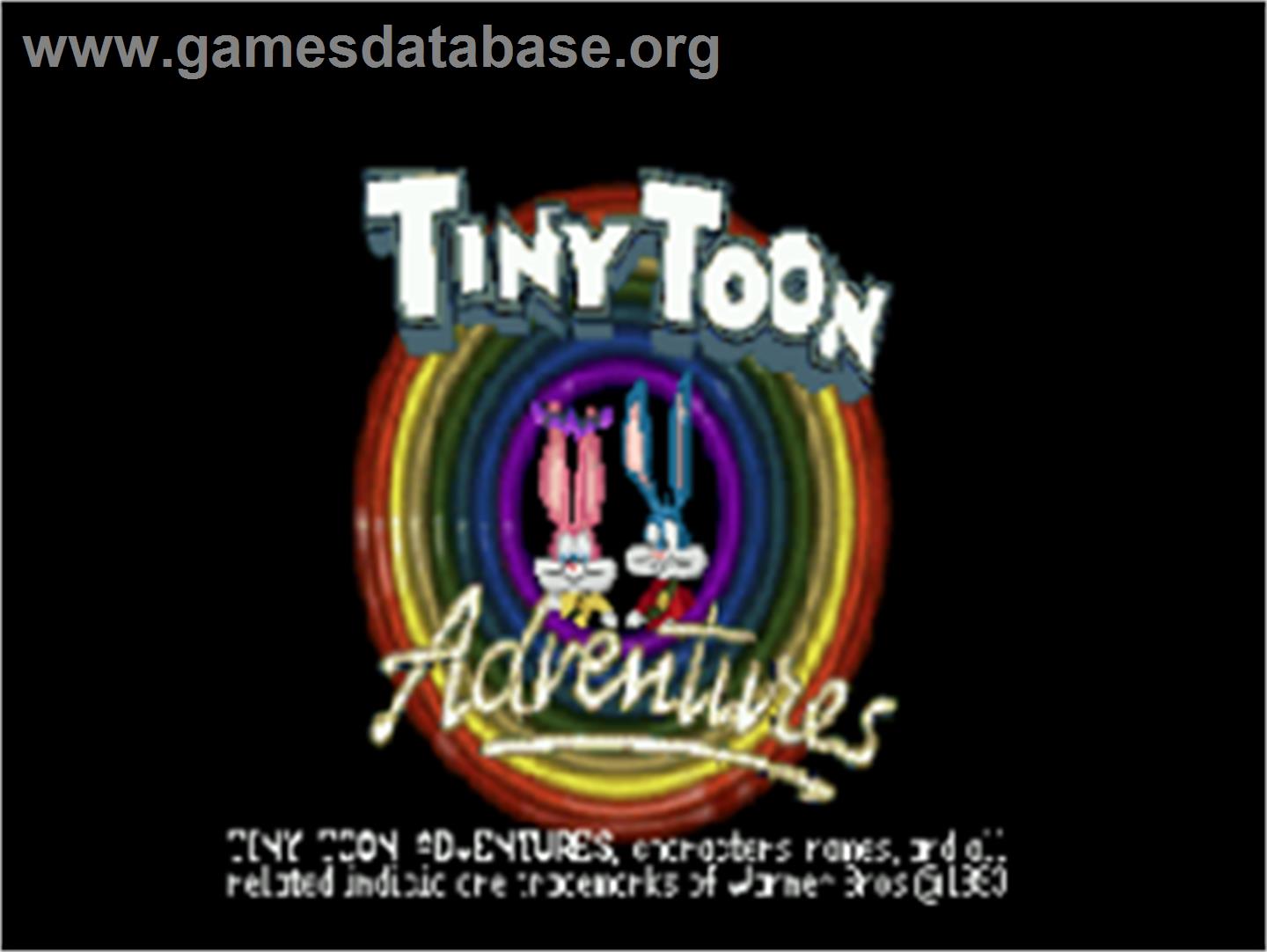 Tiny Toon Adventures - Atari Jaguar - Artwork - Title Screen
