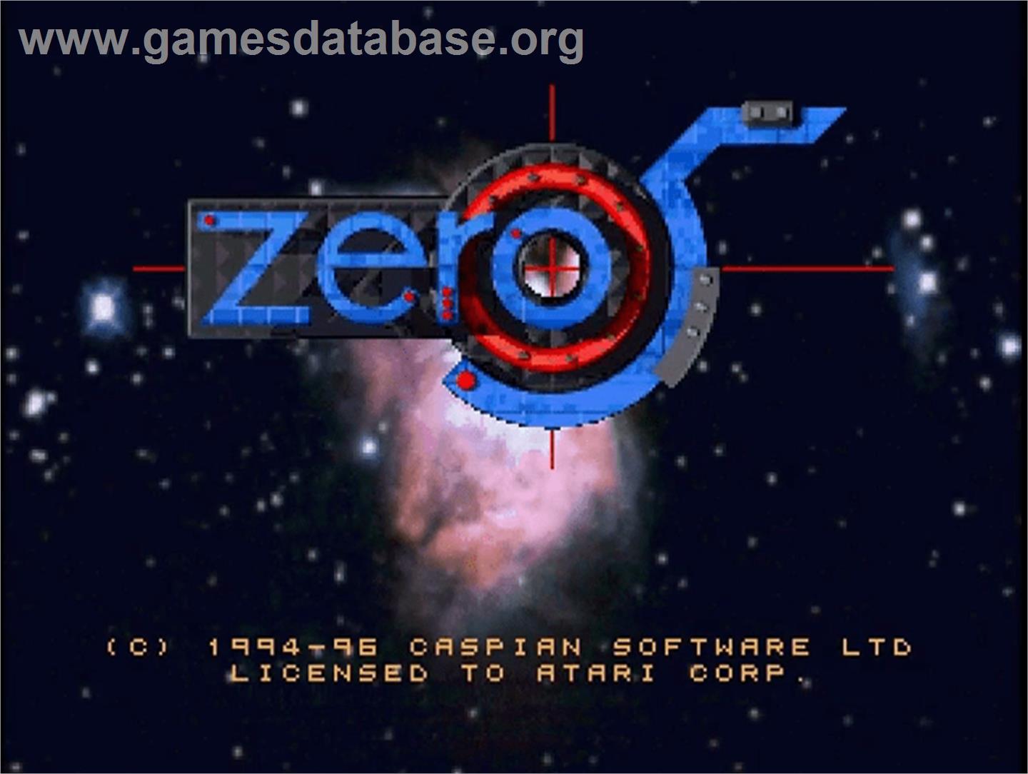 Zero 5 - Atari Jaguar - Artwork - Title Screen