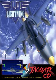 Box cover for Blue Lightning on the Atari Jaguar CD.
