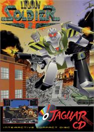 Box cover for Iron Soldier 2 on the Atari Jaguar CD.