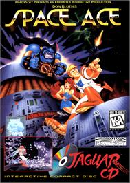Box cover for Space Ace on the Atari Jaguar CD.
