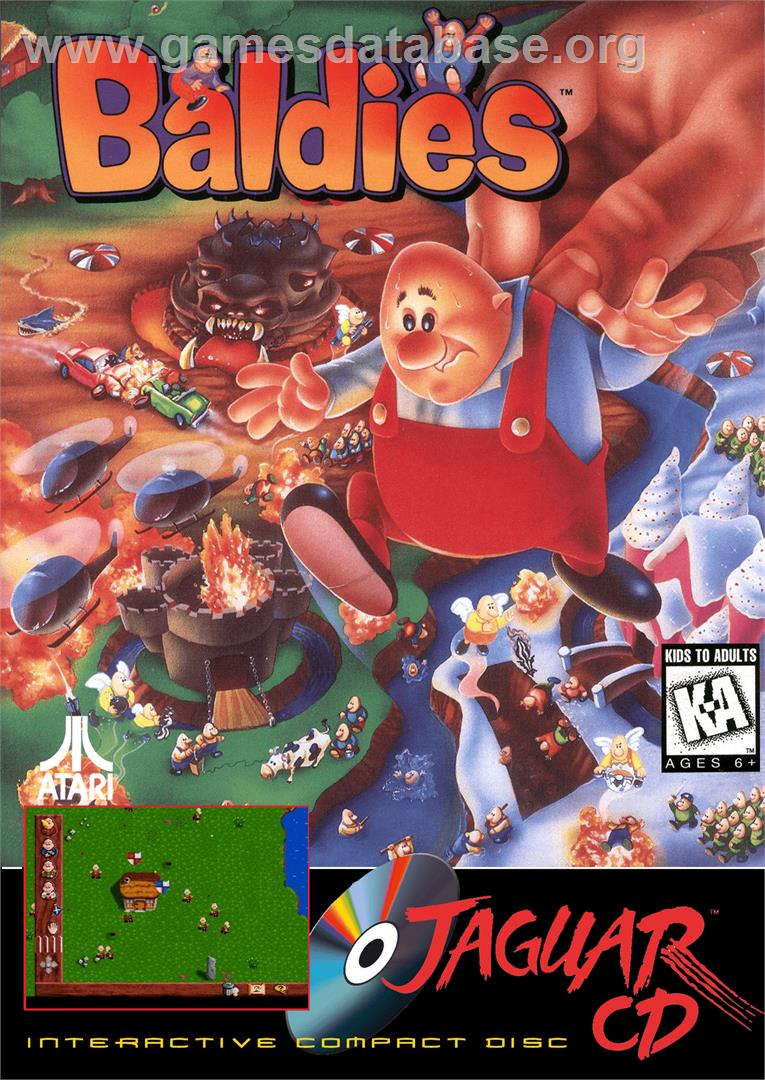 Baldies - Atari Jaguar CD - Artwork - Box