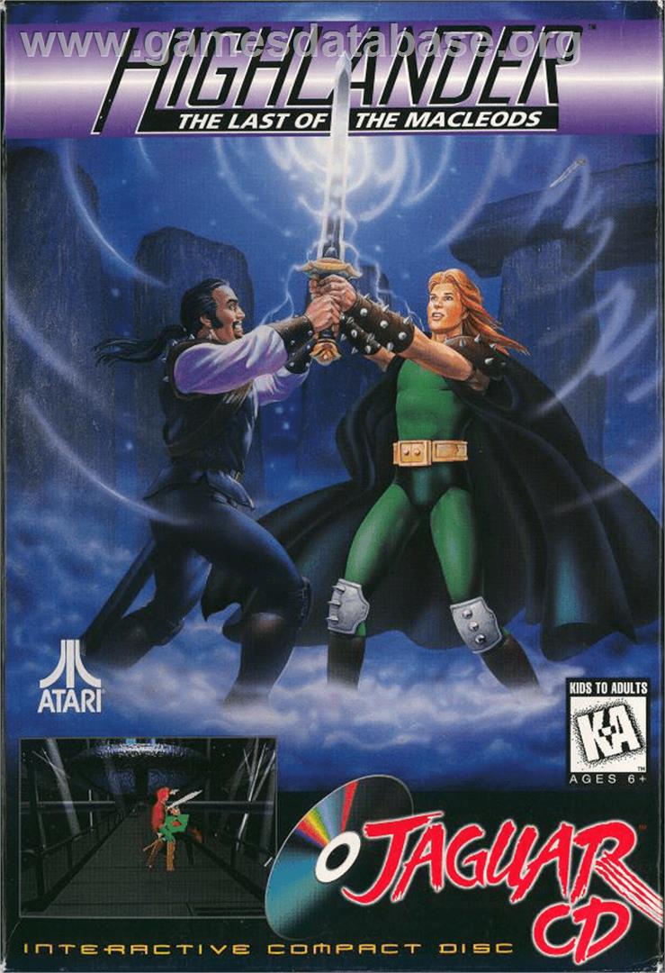 Highlander - Atari Jaguar CD - Artwork - Box