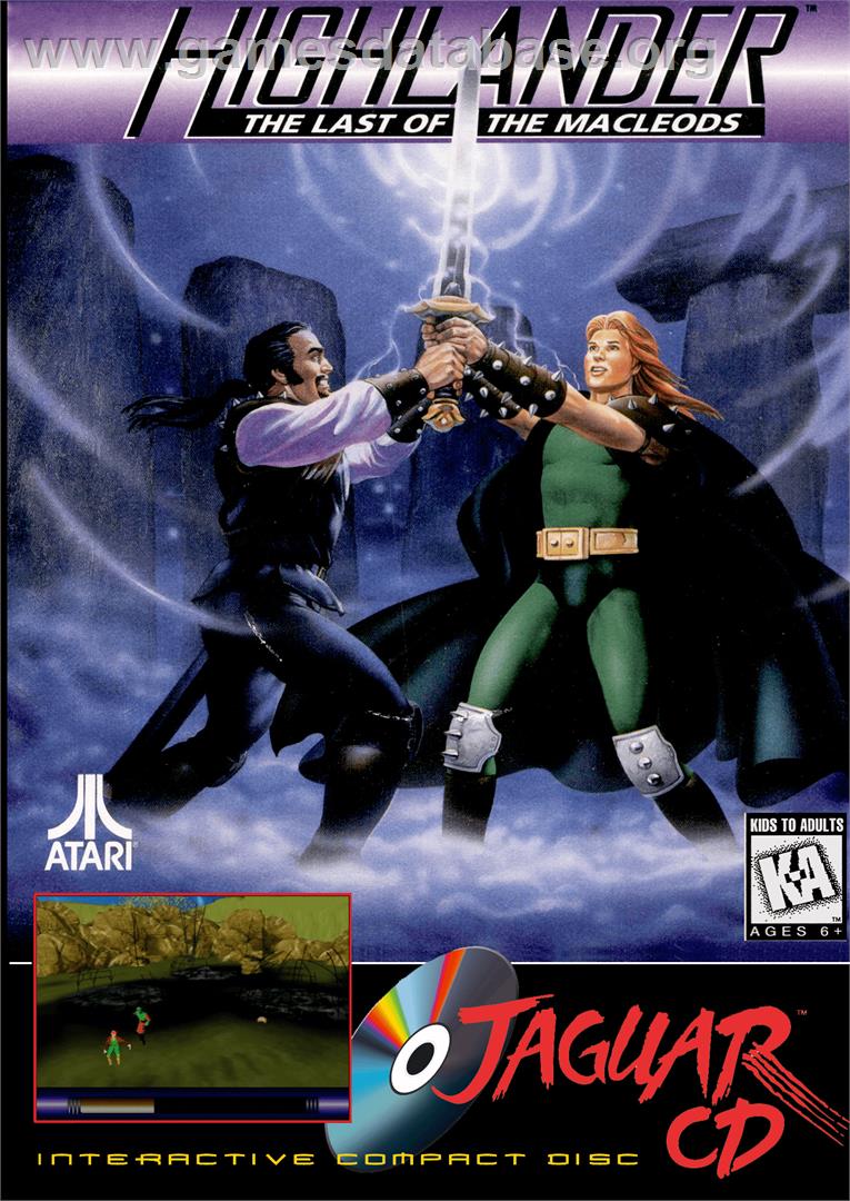 Highlander - The Last Of The Macleods - Atari Jaguar CD - Artwork - Box