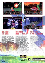 Box back cover for Battlemorph on the Atari Jaguar CD.