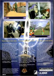 Box back cover for Highlander - The Last Of The Macleods on the Atari Jaguar CD.
