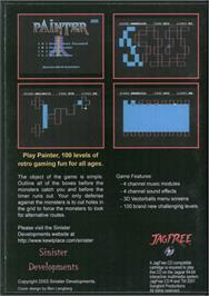 Box back cover for Painter on the Atari Jaguar CD.