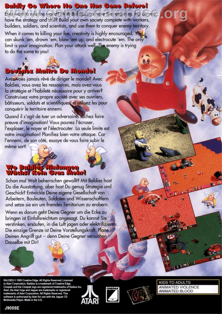 Baldies - Atari Jaguar CD - Artwork - Box Back