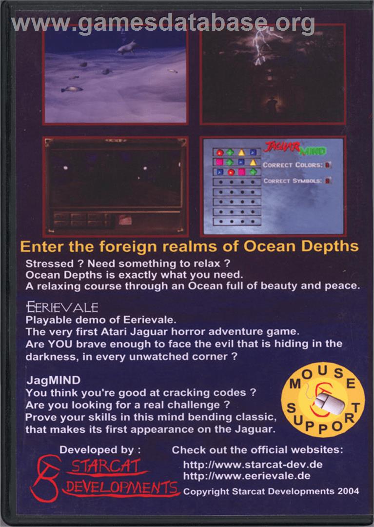 Ocean Depths - Atari Jaguar CD - Artwork - Box Back