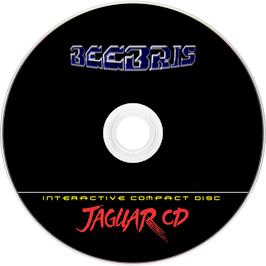 Artwork on the Disc for Beebris on the Atari Jaguar CD.