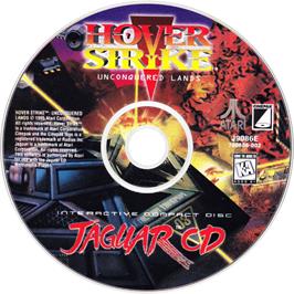 Artwork on the Disc for Hover Strike - Unconquered Lands on the Atari Jaguar CD.