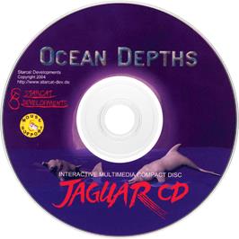 Artwork on the Disc for Ocean Depths on the Atari Jaguar CD.