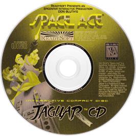 Artwork on the Disc for Space Ace on the Atari Jaguar CD.