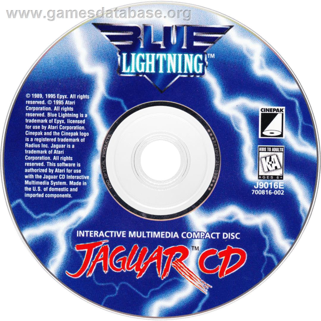 Blue Lightning - Atari Jaguar CD - Artwork - Disc