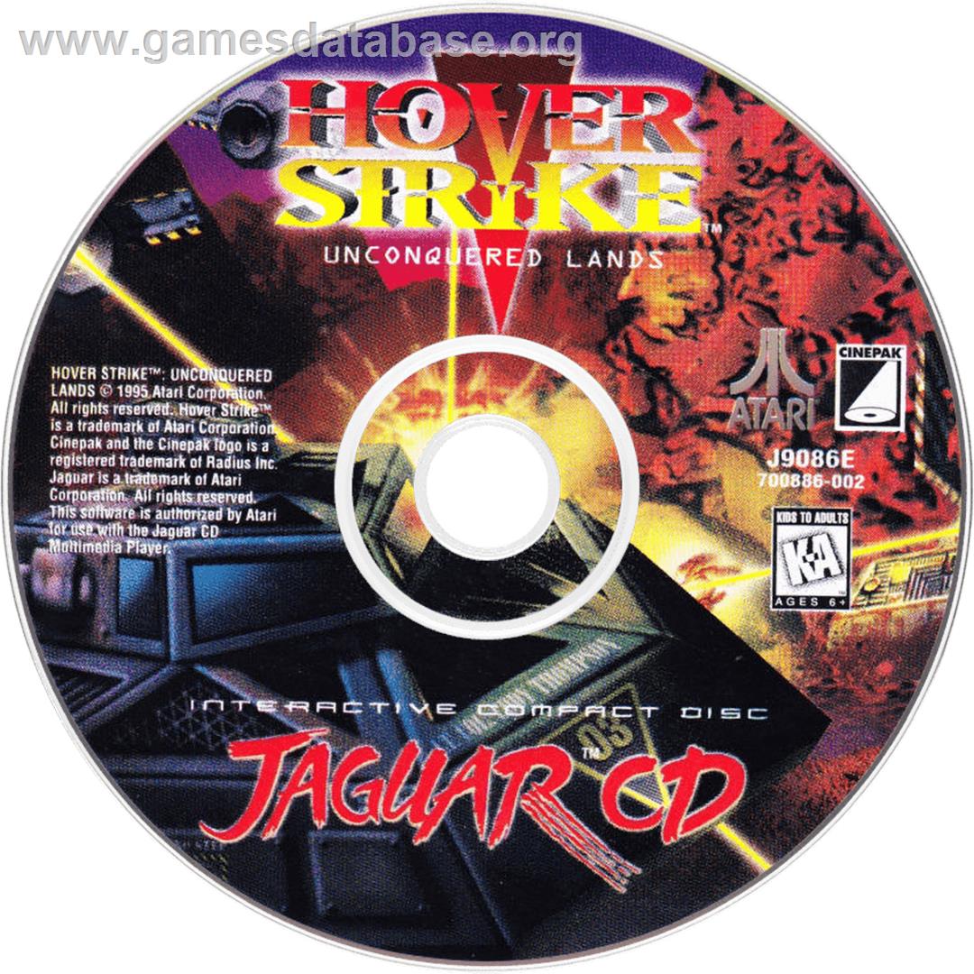 Hover Strike - Unconquered Lands - Atari Jaguar CD - Artwork - Disc