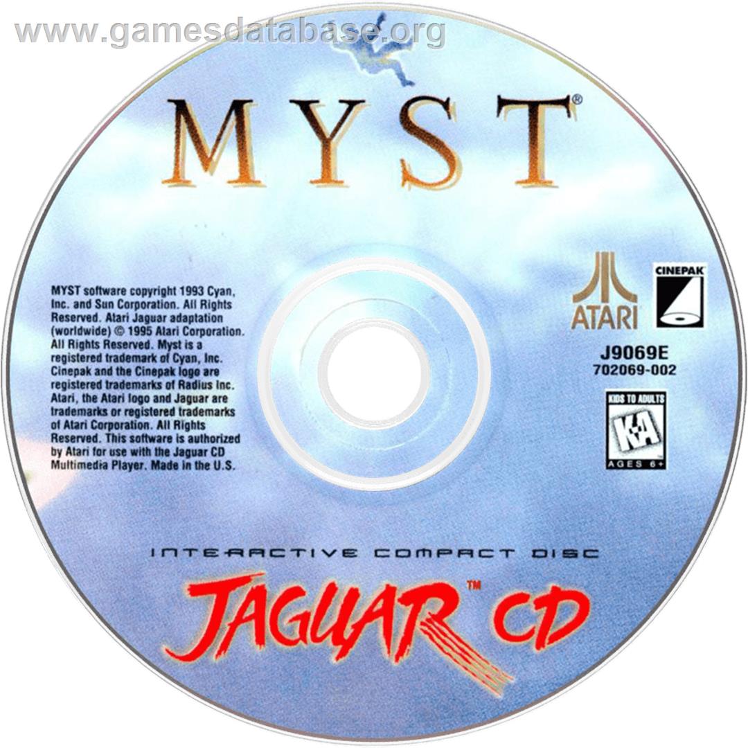 Myst - Atari Jaguar CD - Artwork - Disc