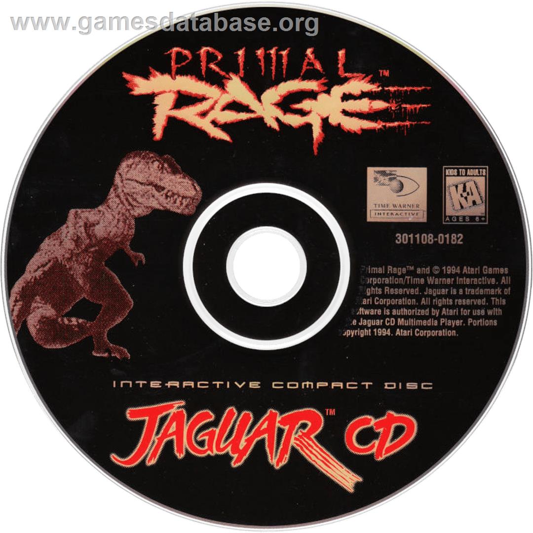 Primal Rage - Atari Jaguar CD - Artwork - Disc