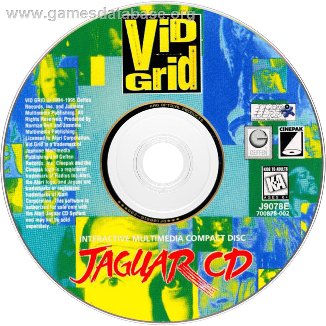 Vid Grid - Atari Jaguar CD - Artwork - Disc