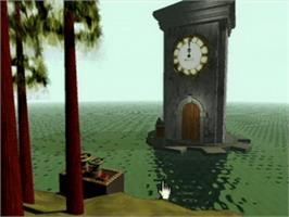 In game image of Myst on the Atari Jaguar CD.