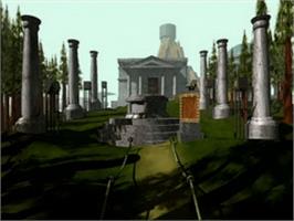 In game image of Myst Demo on the Atari Jaguar CD.