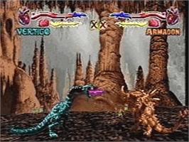 In game image of Primal Rage on the Atari Jaguar CD.