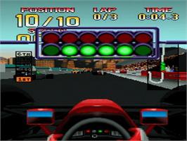 In game image of World Tour Racing on the Atari Jaguar CD.