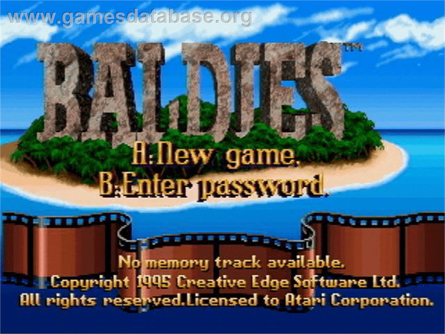 Baldies - Atari Jaguar CD - Artwork - Title Screen