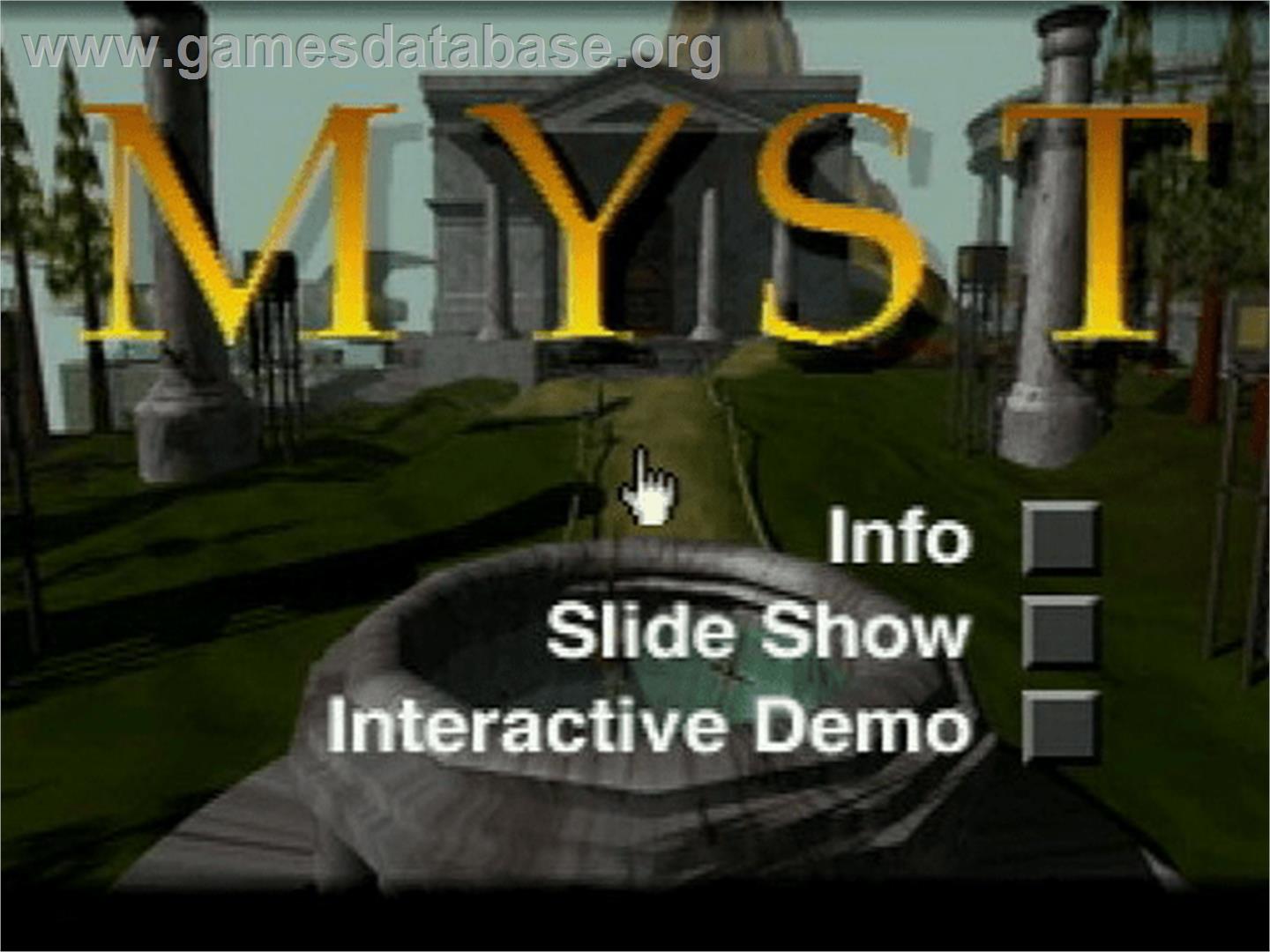 Myst Demo - Atari Jaguar CD - Artwork - Title Screen