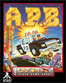 Box cover for Apb on the Atari Lynx.