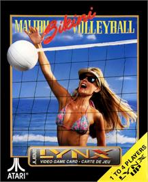 Box cover for Malibu Bikini Volleyball on the Atari Lynx.