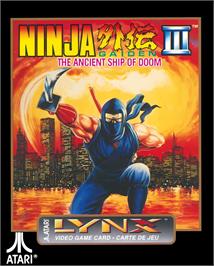 Box cover for Ninja Gaiden 3 - The Ancient Ship Of Doom on the Atari Lynx.
