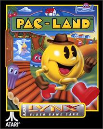 Box cover for Pac-land on the Atari Lynx.
