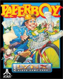 Box cover for Paperboy on the Atari Lynx.