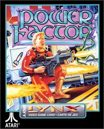Box cover for Power Factor on the Atari Lynx.