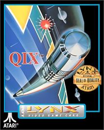 Box cover for Qix on the Atari Lynx.
