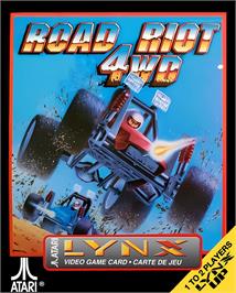 Box cover for Road Riot 4wd on the Atari Lynx.