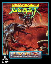 Box cover for Shadow Of The Beast on the Atari Lynx.