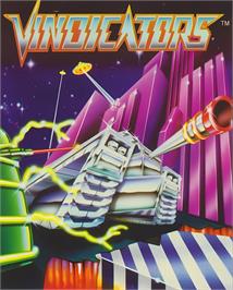Box cover for Vindicators on the Atari Lynx.