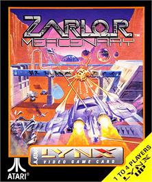 Box cover for Zarlor Mercenary on the Atari Lynx.