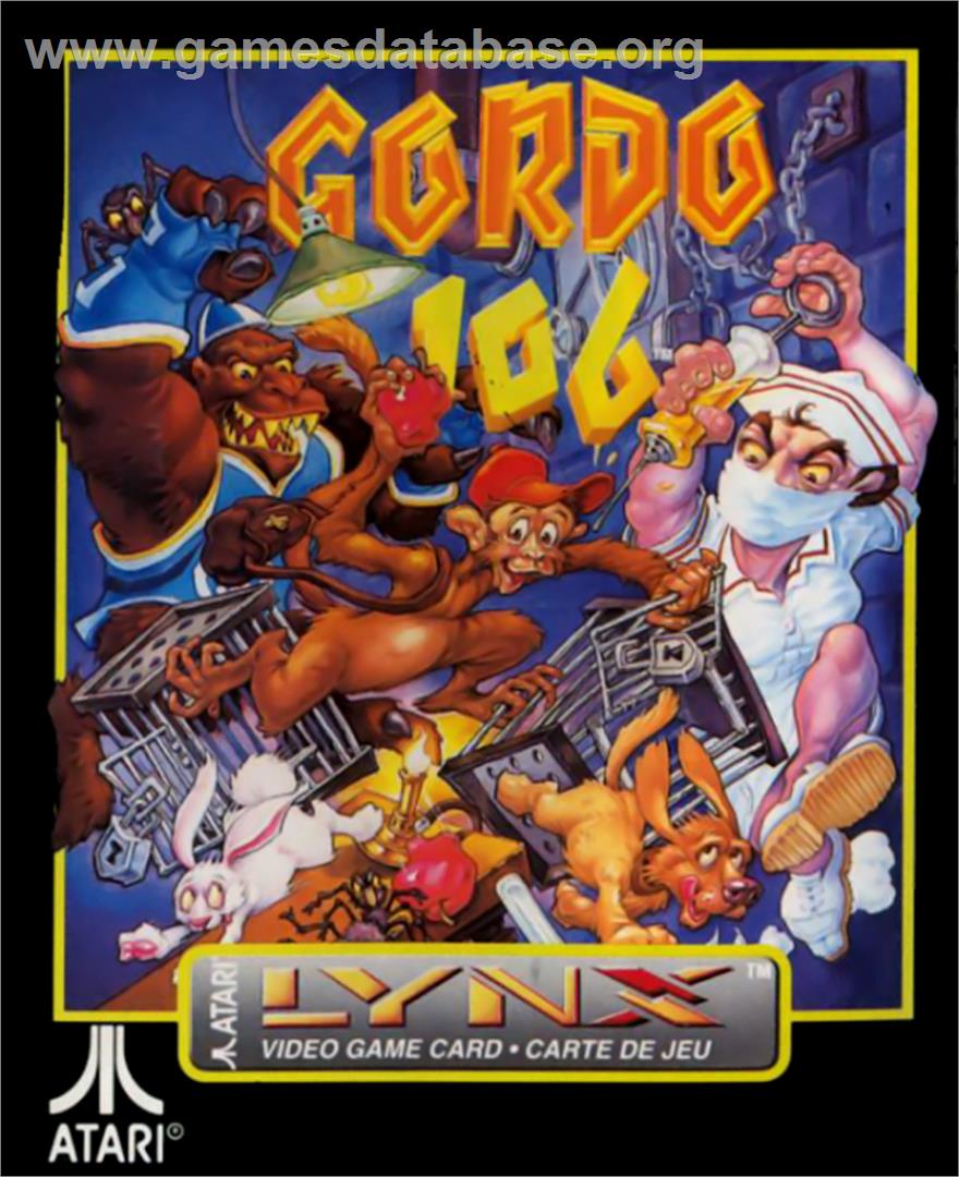 Gordo 106: The Mutated Lab Monkey - Atari Lynx - Artwork - Box