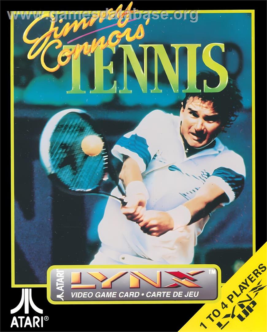 Jimmy Connors' Tennis - Atari Lynx - Artwork - Box