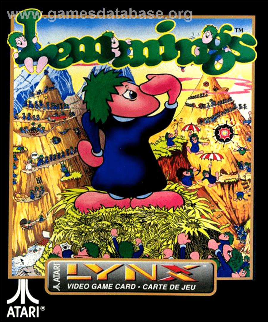 Lemmings - Atari Lynx - Artwork - Box